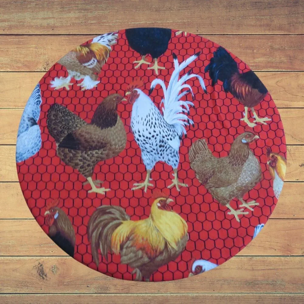 Kitchenaid Bowl Cover, Reversible Chickens and Sunflower Mixer Cover